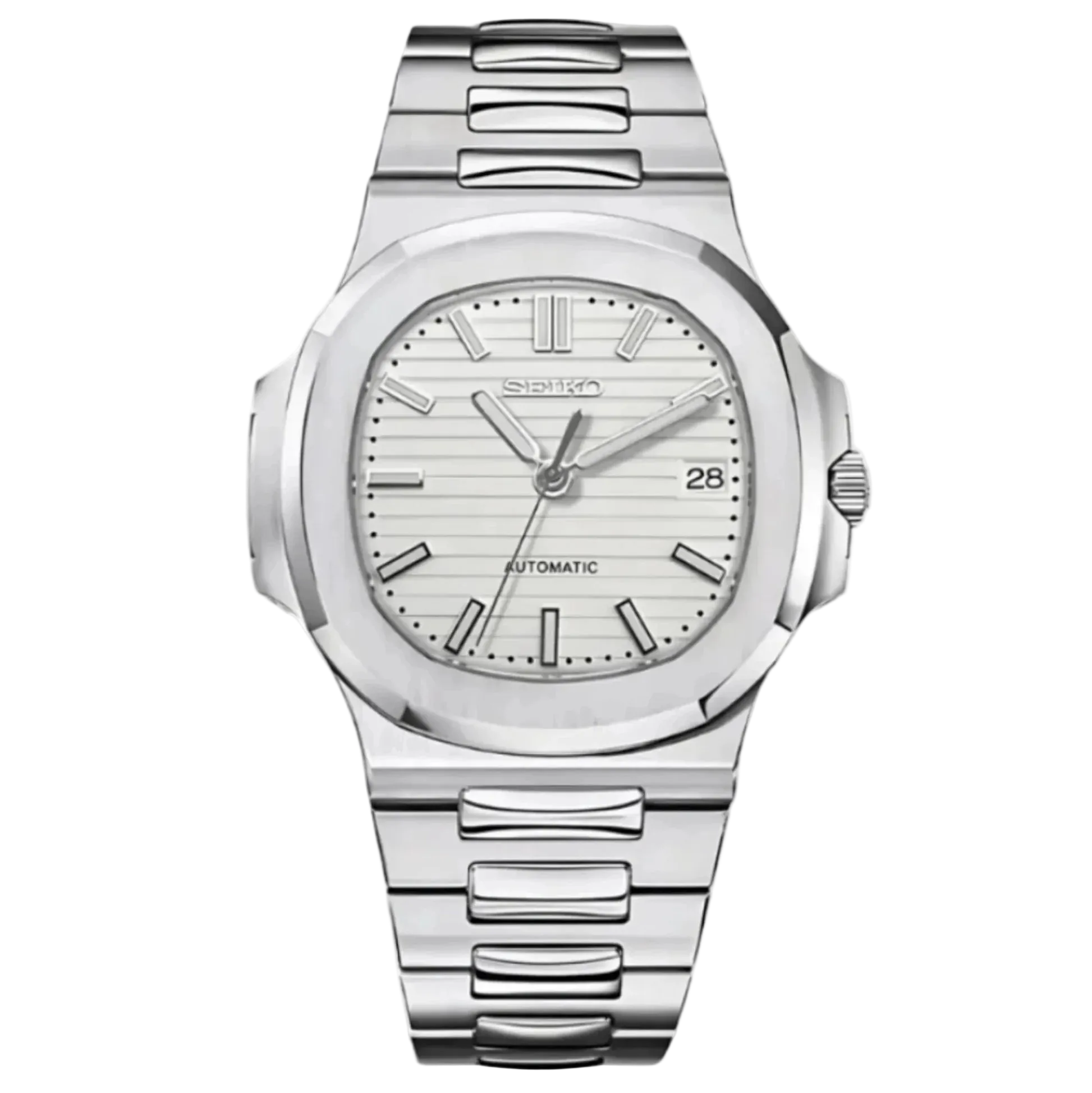 White Nautilus - Seiko Mod