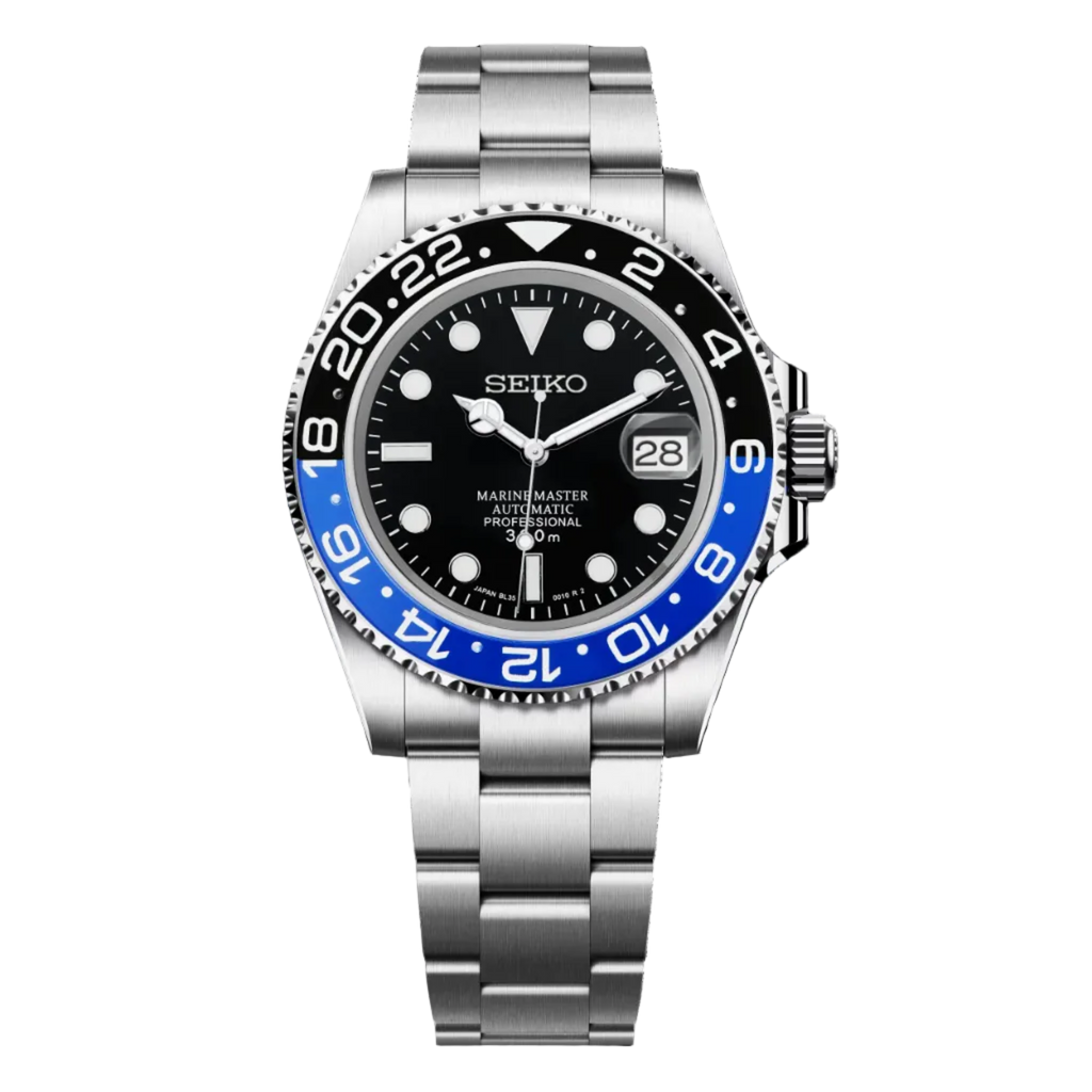 Black & Blue Marine Master - Seiko Mod